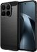 Techsuit Hoesje geschikt voor Xiaomi 17T - Carbon Silicone Back Cover - Zwart