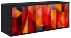 HEESCH Meuble TV mural 102 x 33 x 40 cm Chêne noir