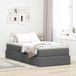 Maison Exclusive - Lit de rangement avec matelas, gris foncé, 90 x 190 cm, polyester