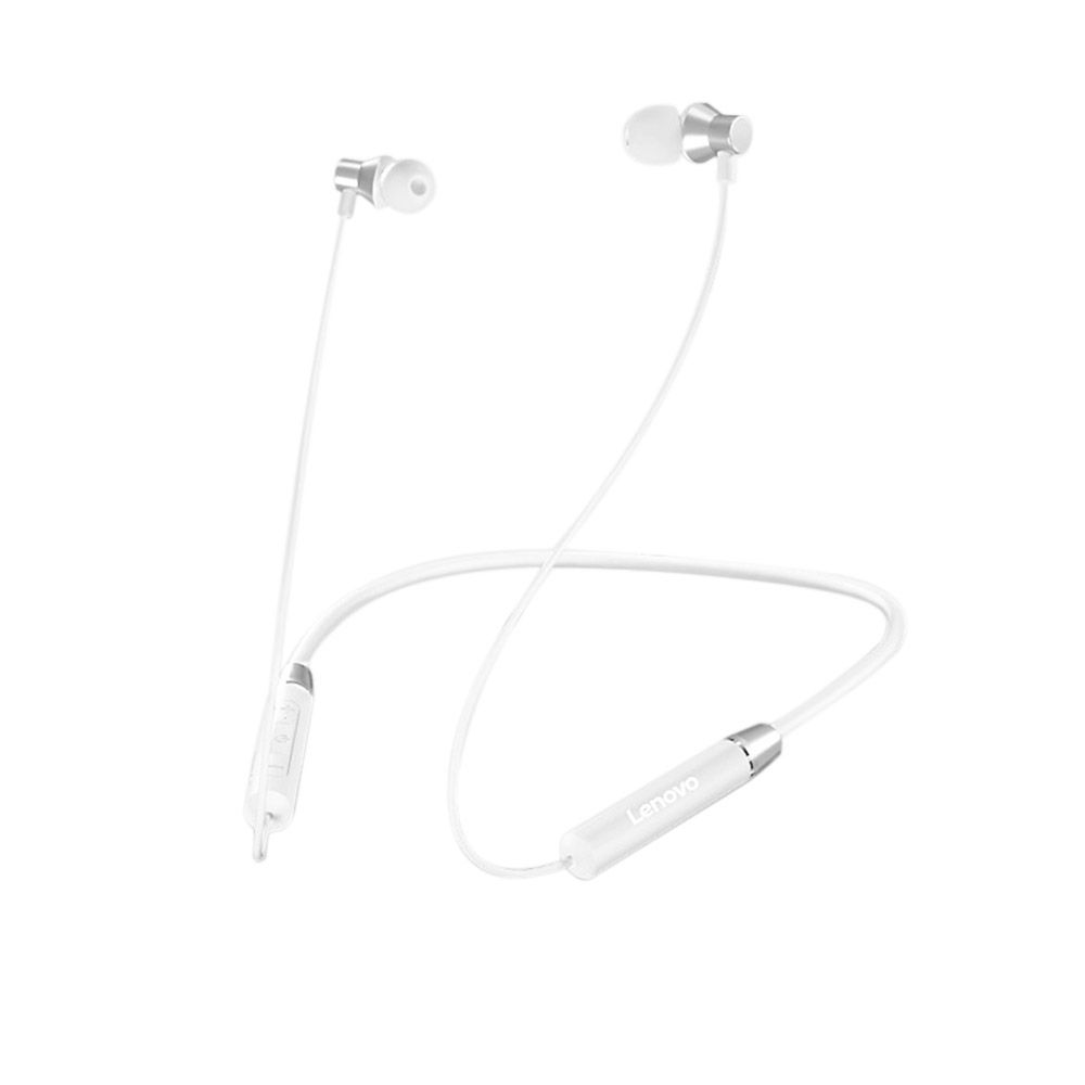 Lenovo HE05 - Bluetooth Nekband Oordopjes - Wit