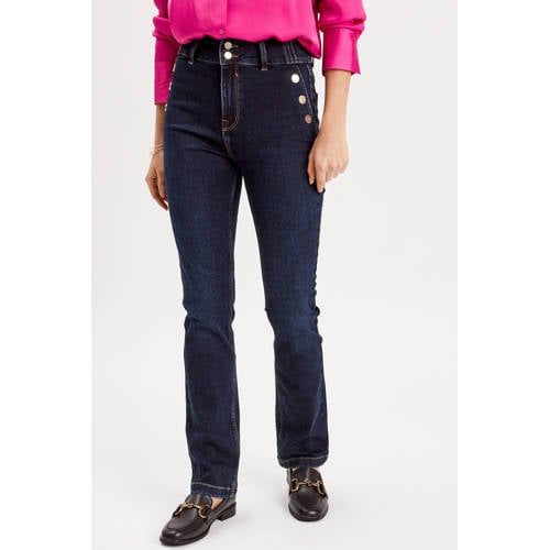Cache Cache High Waist Regular Fit Jeans Dark Blue Denim