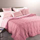 Caleffi 1003734 microvezel verwarmingsdeken, overgangsperiode voor Frans bed en bed, orchidee