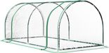 Outsunny Tunnelkas - PVC, Staal - Transparant, Groen - 200 x 100 x 80 cm