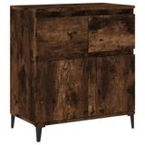 VidaXL Dressoir, 60x35x70 cm, bewerkt hout, gerookt eikenkleurig