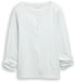 Tom Tailor T-shirt met lange mouwen en omgeslagen mouwen - Maat S - offwhite mint small stripe