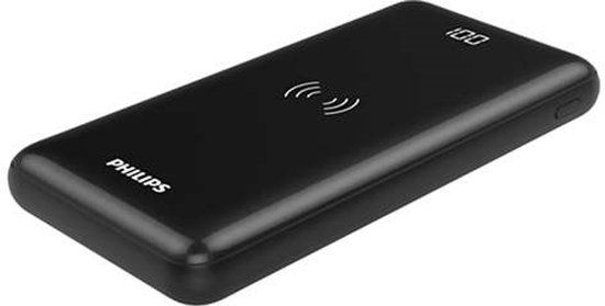 Philips DLP1011Q/00 Powerbank 10000mAh - QI - 2 USB-Poorten - Power Delivery - Zwart