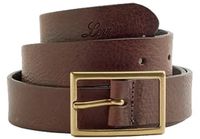 Levis Accessories Rectangle Buckle Riem Bruin 80 cm Vrouw