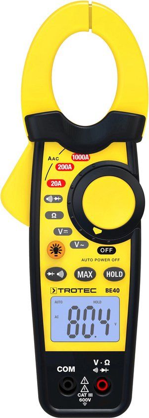 TROTEC Stroomtang - Ampèremeter BE40