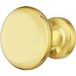 Häfele Bouton de meuble H10203 Bouton d'armoire laiton poli avec rosace