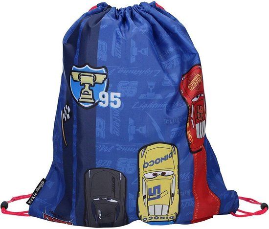 Disney Gymtas Cars Track Star 44 X 37 Cm Blauw