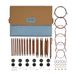 KnitPro Ginger set d'aiguilles interchangeables - paire d'aiguilles circulaires 13 x 13 cm avec accessoires Ginger Grande Set