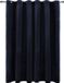 vidaXL Rideau occultant avec œillets 290x245 cm velours noir