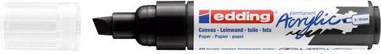 edding e-5000 Acrylmarker - Breed - Zwart - 5 stuks