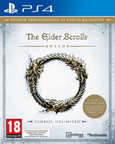 Publisher Minori Videogioco The Elder Scrolls Online: Tamriel Unlimited PlayStation 4