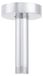 Bras de douche G1/2in - Bras de douche en acier inoxydable - Longueur 10 cm - Support réglable - Chrome - Avec cache décoratif - Robinet de douche