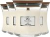 WoodWick Geurkaars Mini Linen - 4 x 85 gr