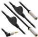 InLine 3,5mm Jack splitter met volumeregelaar | haaks | 0,25 meter