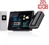 Kienzle Weerstation - Wandprojectie - Thermo-, Hygrometer - Zwart
