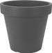 Merkloos Prosperplast Bloempot/plantenpot voor binnen en buiten - D25 x H23 cm - antraciet - kunststof