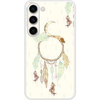 Samsung Bedrukt siliconen hoesje compatibel met Galaxy S23 Dreamcatcher Gris