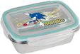 Broodtrommel Sonic Lunch Box Retro 850ml Blauw/Groen/Zilver Kunststof/RVS