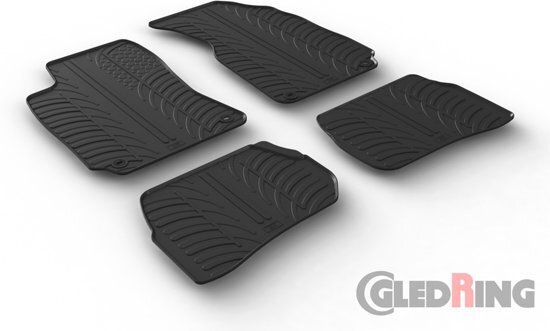 Gledring Rubbermatten Volkswagen Passat 3B/3BG 1996-2004 (T profiel 4-delig + montageclips)