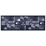 vidaXL Keukenmat wasbaar coffee 60x180 cm blauw