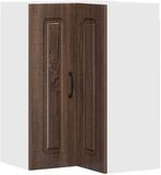 vidaXL - Vaatwasserpaneel - Kalmar - Bruin - Eiken - 57 x 57 x 80 cm