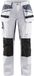 Blåkläder Dames Schildersbroek met stretch 7910-1000 - Wit/zwart - C38