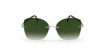 Silhouette Terranea Rimless 8193 Lunettes de soleil unisexe doré papillon vert