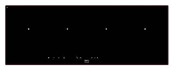 Novy Inductie Power - Zwart - Ingebouwde Inductiekookplaat - 4 Zones