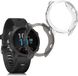 kwmobile 2x Hoes voor geschikt voor Garmin Forerunner 245 / 245 Music - Siliconenhoes voor sporthorloge zwart / transparant
