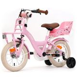 Cycloni Kinderfiets 16 Inch Meisjesfiets - Roze Fiets voor Kind met Zitje en Zijwieltjes - Meisjes Kleuterfiets voor Kinderen van 4, 5 & 6 jaar