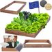 Modo24 ZP09 Carré Potager Surélevé En Escalier Modulable, Bois De Pin, Herbes/légumes, Jardin/terrasse/balcon, 9x60x60 Cm, Marron