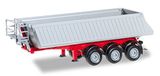 Herpa Schmitz oplegger, 3-assig, rood, schaal 1/87, verzamelmodel