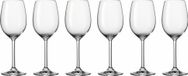 Leonardo 35242 Set verres à vin blancs, pour un usage quotidien, 6 pièces / 3 verres manquants.
