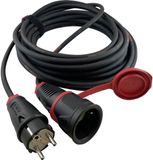 Hawa R7031 Stroom Verlengkabel 16 A Zwart 20.00 m H07RN-F 3G 1,5 mm²