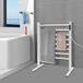 Chauffe-serviettes électrique sur pied 180 W - 45-65 °c - Avec affichage LED intelligent - Charge maximale : 8 à 10 kg - Pour salle de bain, hôtels et spas