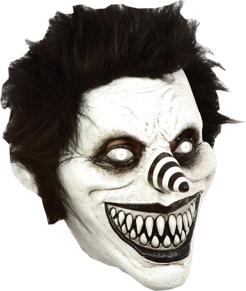 Partychimp Volledig Hoofdmasker Halloween Masker Creepypasta: Laughing Jack - Volwassenen
