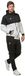 Asioka 183-189/17 trainingspak met capuchon, heren, wit/zwart, XL