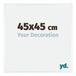 Your Decoration Cadre photo 45x45 cm Aluminium Blanc Brillant Kent