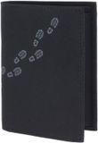 oxmox New Cryptan RFID Protect Kombibörse Footsteps 2.0 Print Grey Black zwart