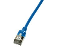 LogiLink Slim U/FTP Netwerkkabel Blauw 1 m Cat6a U/FTP (STP)