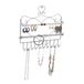 Merkloos / Sans marque Relaxdays Sieradenhouder Muur Hart Zilver