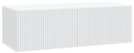 Support mural meuble TV blanc 98 x 41 x 30 cm bois transformé
