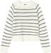 LMTD NAME IT - NLFNAGILO LS O-NECK KNIT - Meisjes - Truien - Wit - Gestreept - Lange mouw - Ronde hals - 134/140