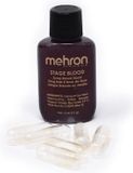 Mehron Nep Bloed - Light Arterial /Licht Slagaderlijk met 6 capsules - 15 ml