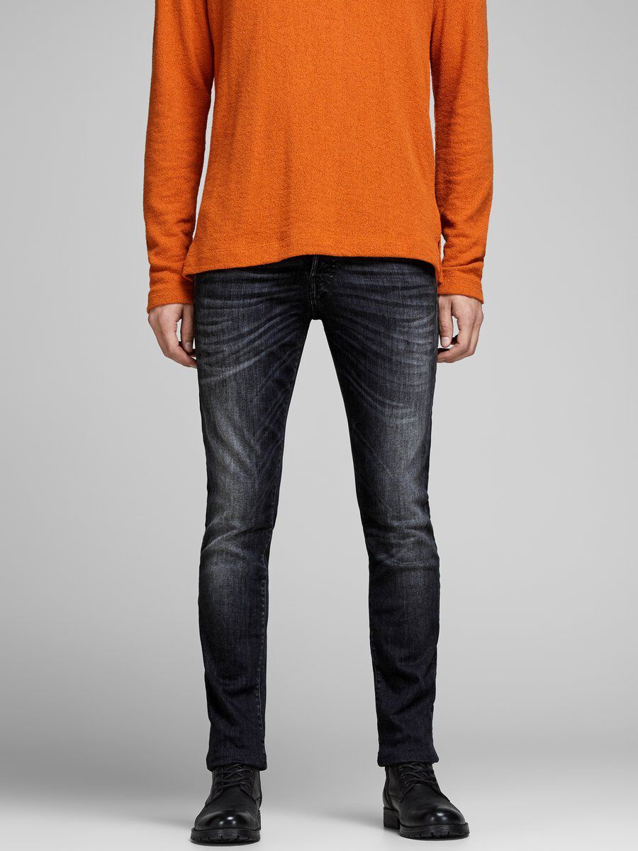 JACK & JONES Glenn Fox Loose Fit Jeans - Black - Size 34