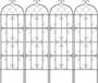 4 Packs Treillis Métallique pour Plantes Grimpantes Support 71x20 in Antirouille