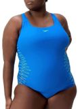 Speedo corrigerend badpak eco enduraflex placement medalist +size blauw